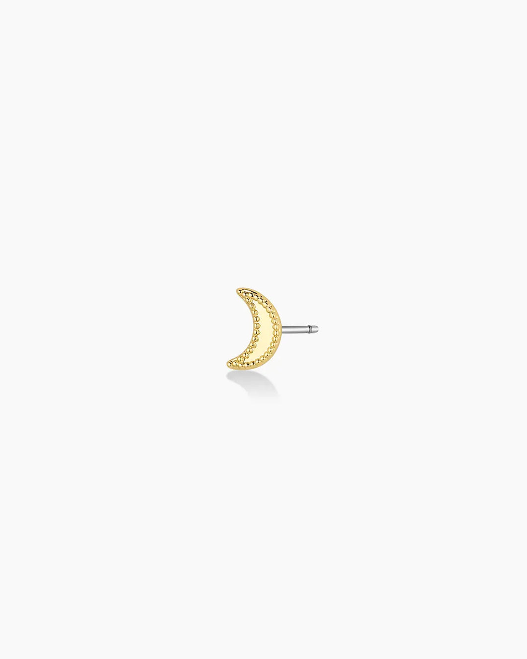 GOR Moon Charm Stud