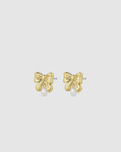 Load image into Gallery viewer, GOR Bow Pearl Earrings
