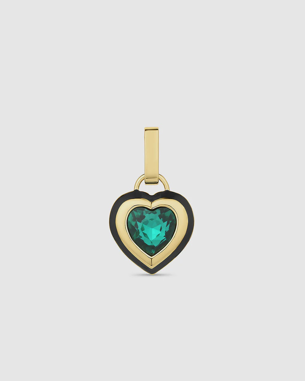 GOR Emerald Heart Tag Charm