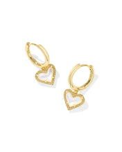 Load image into Gallery viewer, KS Ari Heart Huggie Earrings
