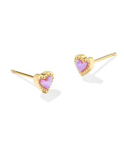 Load image into Gallery viewer, KS Mini Ari Heart Stud Earrings
