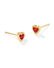 Load image into Gallery viewer, KS Mini Ari Heart Stud Earrings
