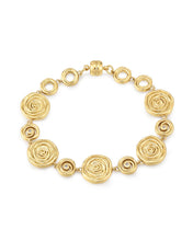 Load image into Gallery viewer, LAJ Rosette Coil Link Bracelet
