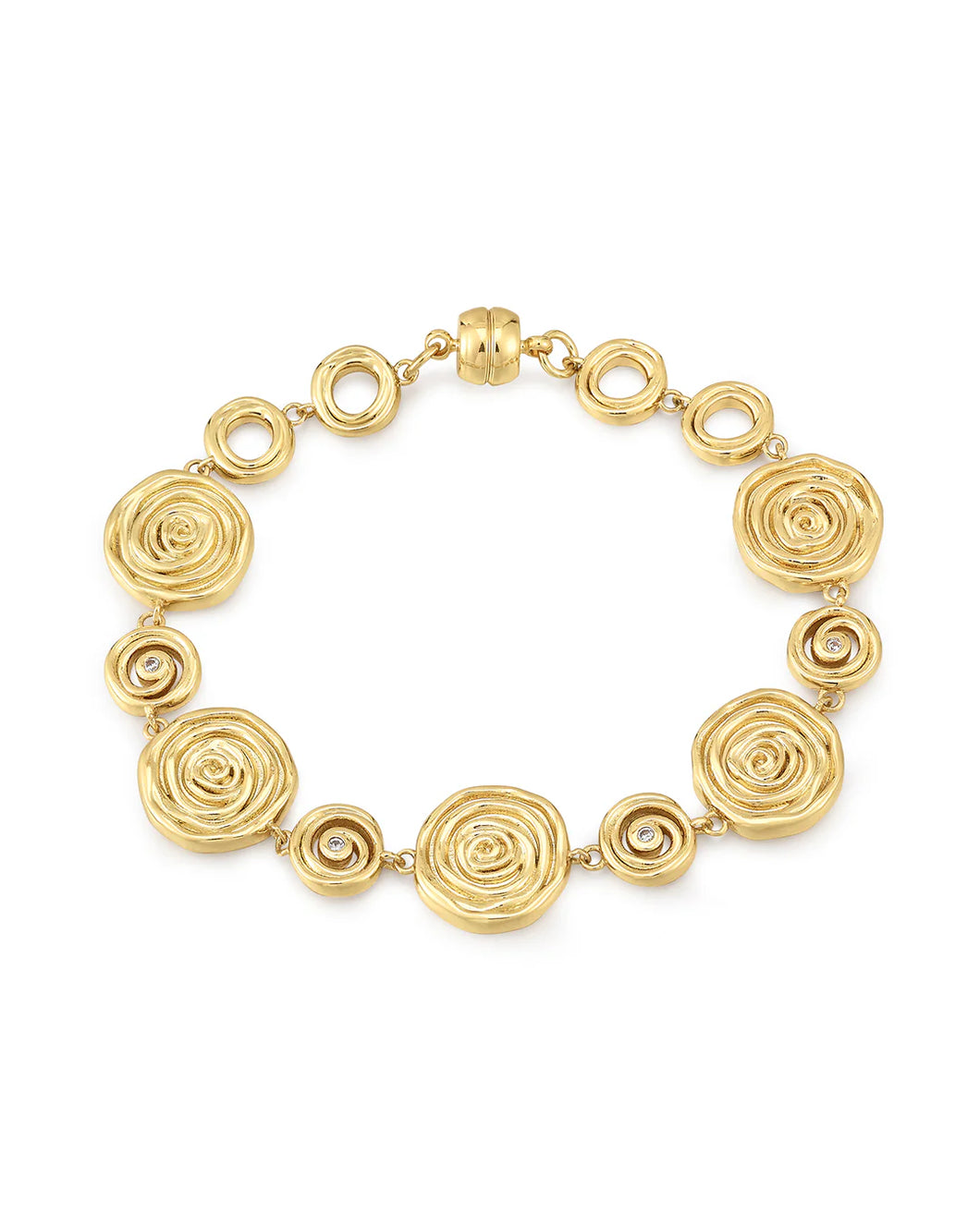 LAJ Rosette Coil Link Bracelet