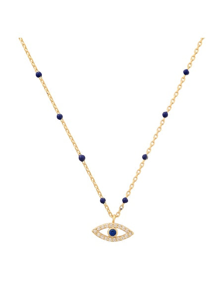 Tai CZ Evil Eye Necklace