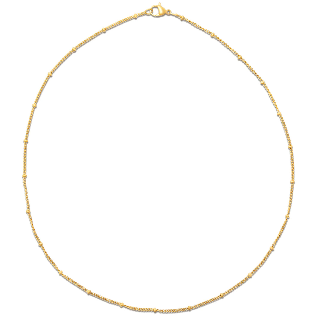 EV Helsa Dainty Beaded Chain Necklace