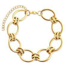 Load image into Gallery viewer, EV Ruby Oval Chain Bracelet
