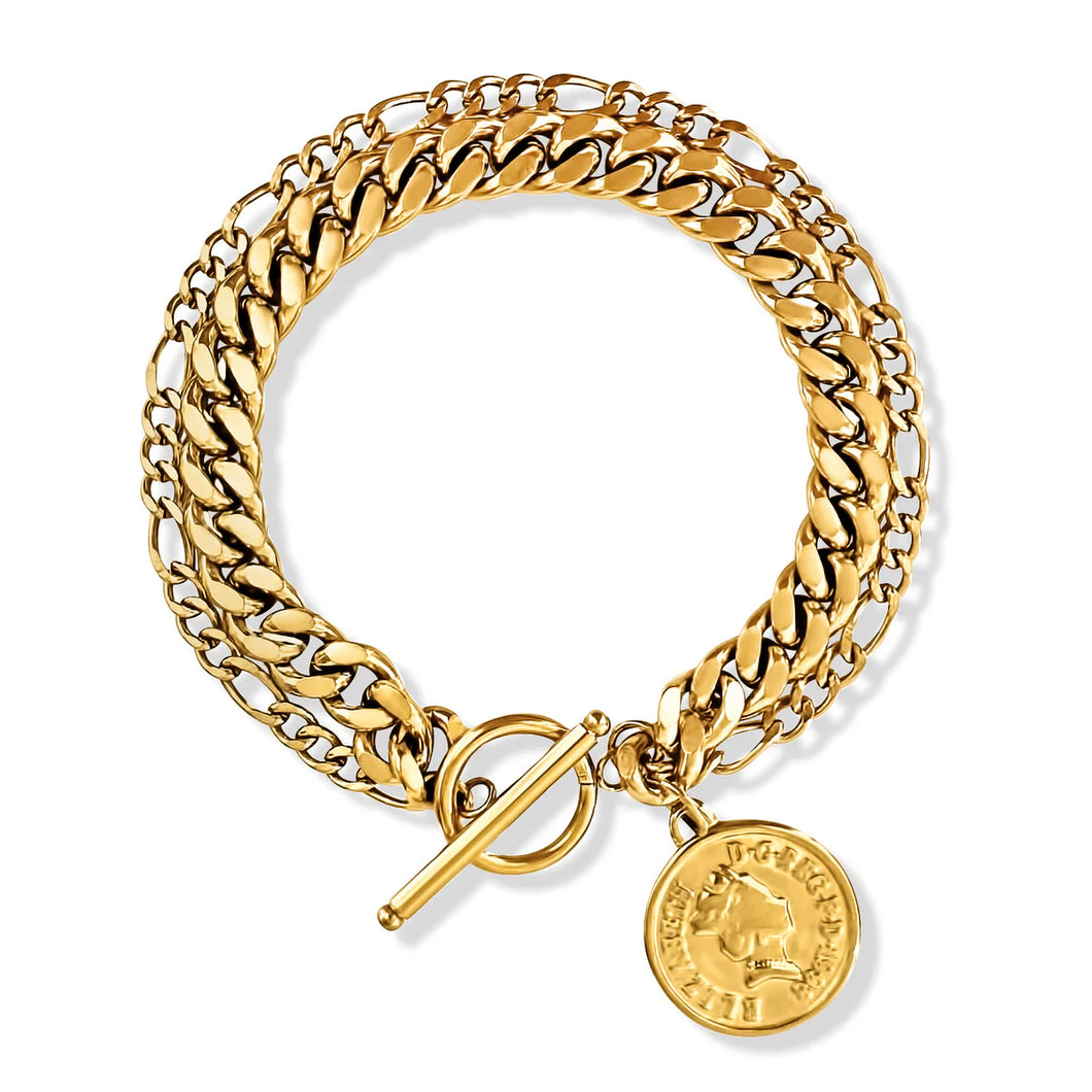 EV Sonnet Coin Bracelet