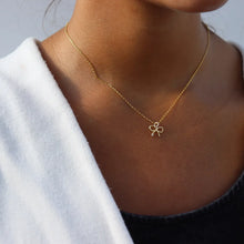 Load image into Gallery viewer, TKN Petite Bow Charm Necklace
