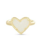 Load image into Gallery viewer, KS Ari Heart Band Ring
