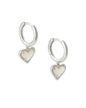 Load image into Gallery viewer, KS Ari Heart Huggie Earrings
