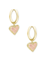 Load image into Gallery viewer, KS Ari Heart Huggie Earrings
