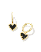 Load image into Gallery viewer, KS Ari Heart Huggie Earrings
