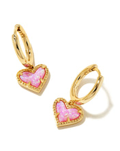 Load image into Gallery viewer, KS Ari Heart Huggie Earrings
