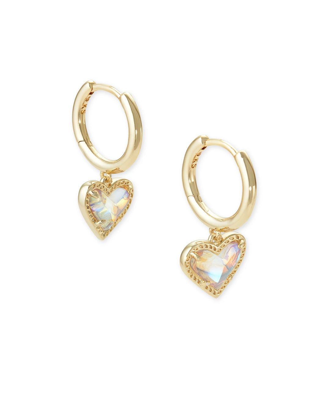 KS Ari Heart Huggie Earrings