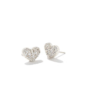 Load image into Gallery viewer, KS Ari Pave Crystal Heart Earrings
