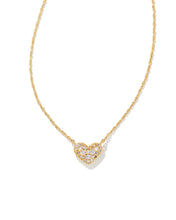 Load image into Gallery viewer, KS Ari Pave Crystal Heart Necklace
