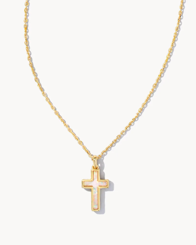 KS Cross Pendant Necklace