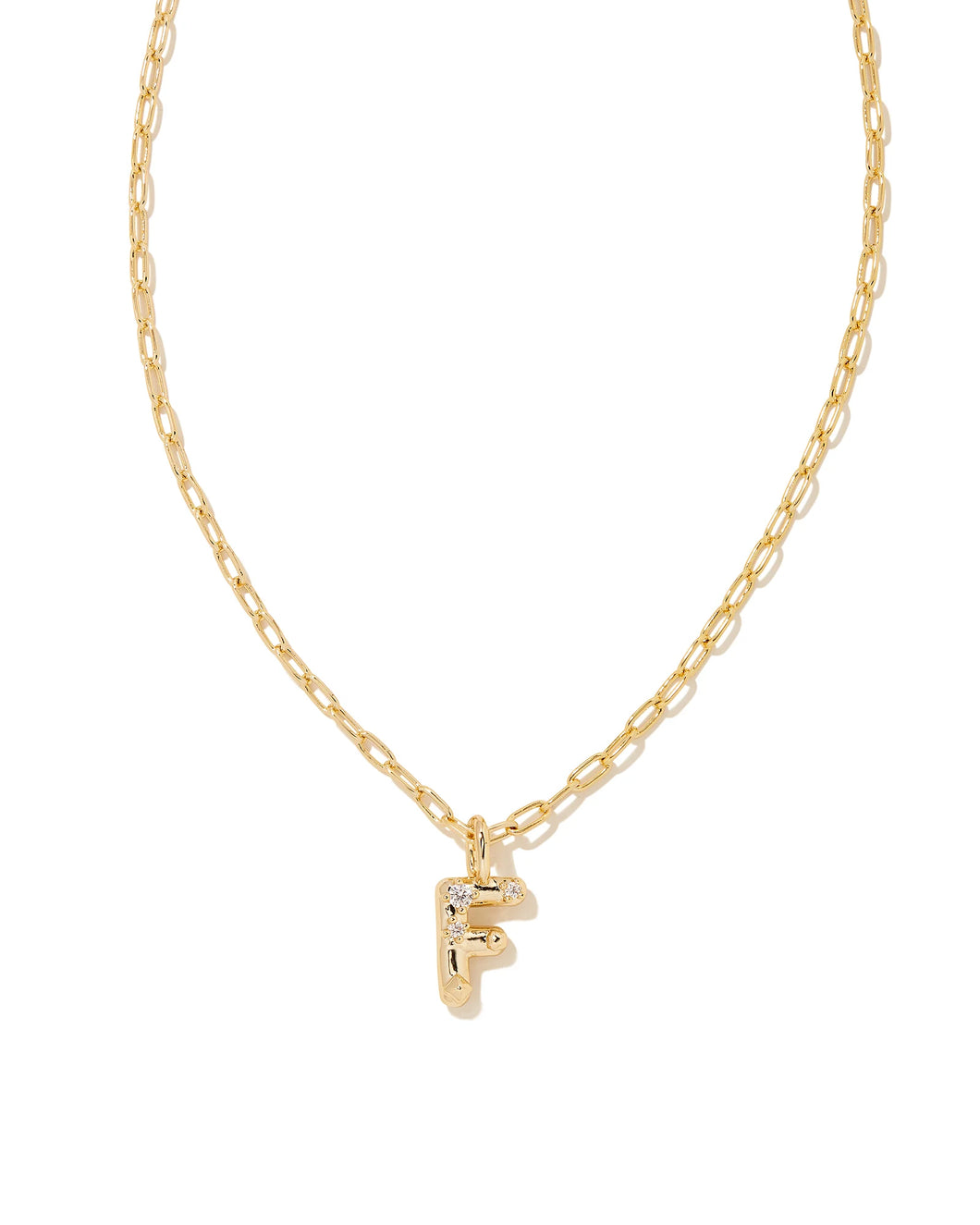 KS Crystal Letter F Necklace