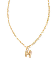 Load image into Gallery viewer, KS Crystal Letter H Necklace
