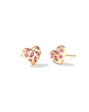 Load image into Gallery viewer, KS Holland Heart Stud Earrings
