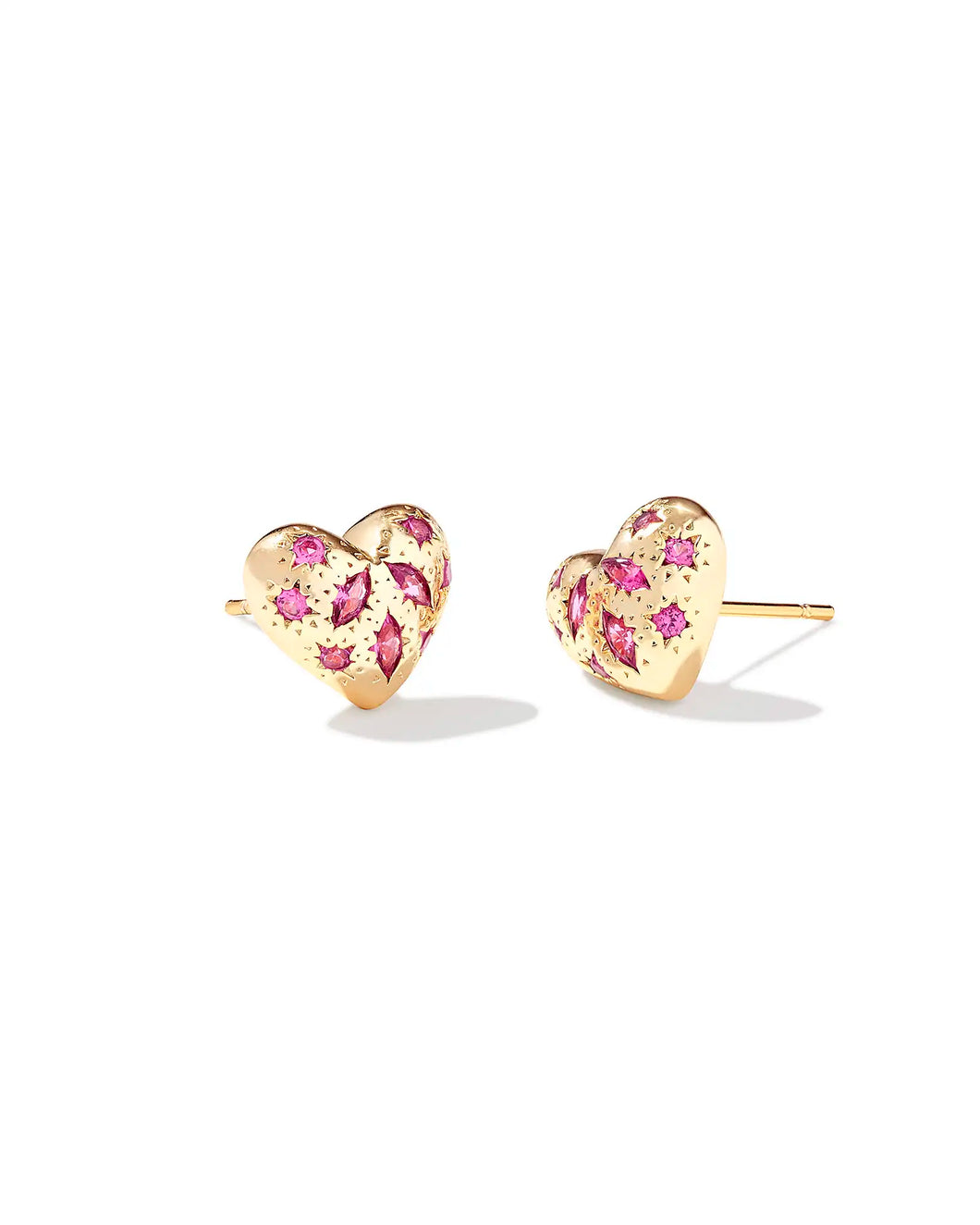 KS Holland Heart Stud Earrings