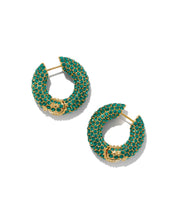 Load image into Gallery viewer, KS Mikki Pave Hoop Earrings
