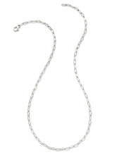 Load image into Gallery viewer, KS 925 Small Paperclip Chain Necklace
