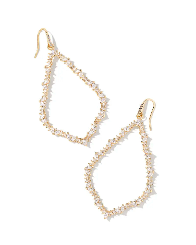 KS Sophee Crystal Open Frame Earrings