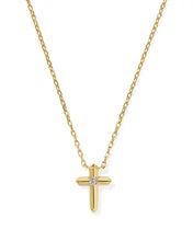 Load image into Gallery viewer, KS 14k Diamond Accent Cross Necklace
